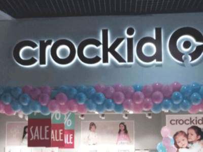 Рекламные буквы с контражуром для магазина детской одежды